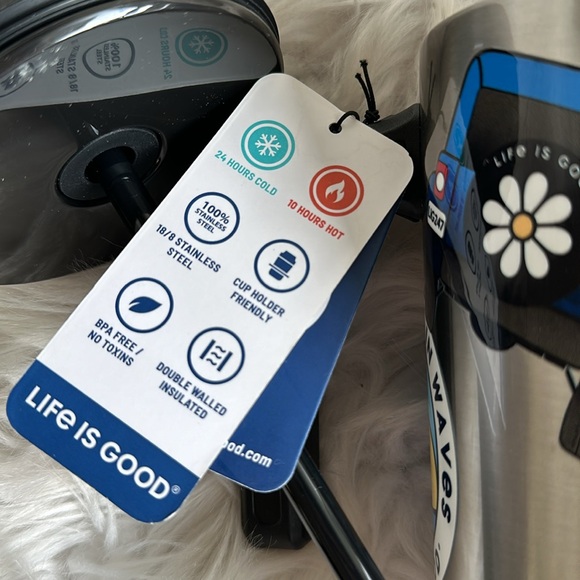 LIFE IS GOOD STAINLESS STEEL BOTTLE - Picture 12 of 14